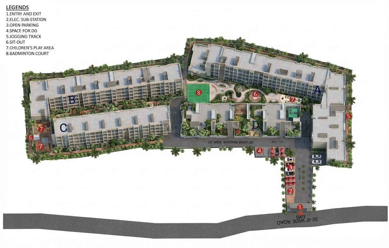Master plan of Happy Homes